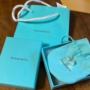 Return to Tiffany Heart Tag Stud Earrings
in Silver, Mini